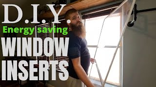 EASY, How To BuildWINDOW INSERTS with temperature results  keep DRAFTY air OUT!