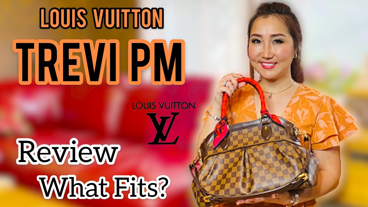 LOUIS VUITTON TREVI PM. REVIEW: Wear&Tear. Pros&Cons. WHAT FITS