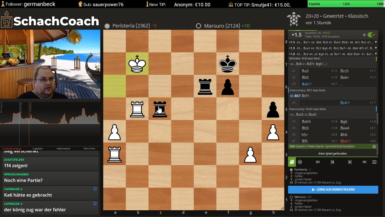 Chillig mit Trainingseffekt auf lichess.org