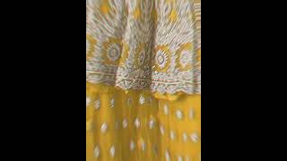 Bottom and Net Dupatta  Flared Top Dress Material (Kurta Palazzo #ladiesfashion #fancy dress screenshot 5
