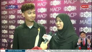 Anugerah Nadi Cipta MACP 2023 J S Kevin @ Zul Adnan Mohd Razali - Isteri dan anak beliau