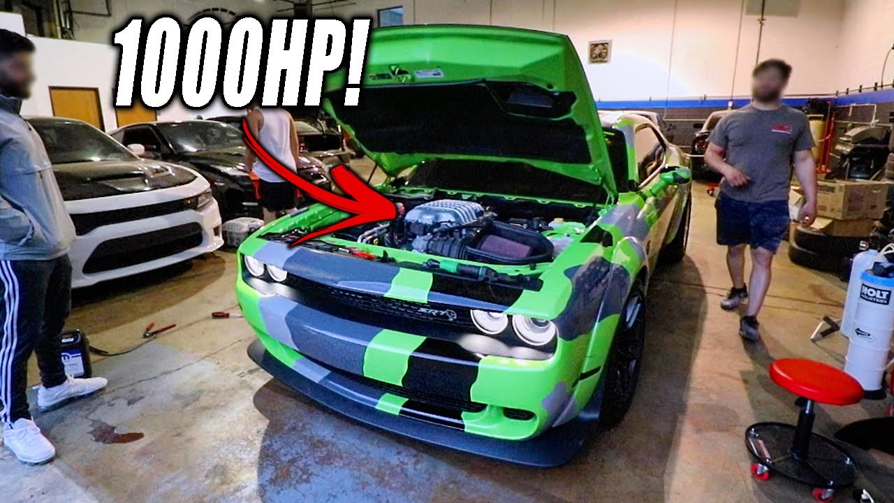 INSTALLED A DODGE DEMON SUPERCHARGER ON MY HELLCAT! - YouTube