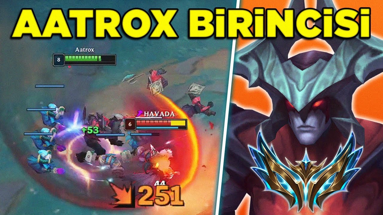 5 HESABI AYNI ANDA CHALLENGERA KASAN AATROX 1.Sİ İMKANSIZ MAÇI ÇEVİRİYOR! | Zero LoL