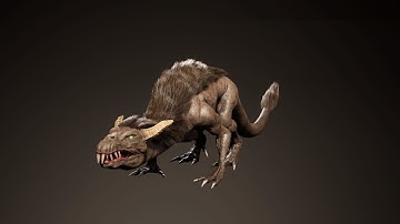 Monster reptile for Unreal Marketplace UE4