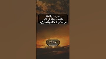 سورة النمل الآية ٨٩ و ٩٠ بصوت الشيخ محمد صديق المنشاوي