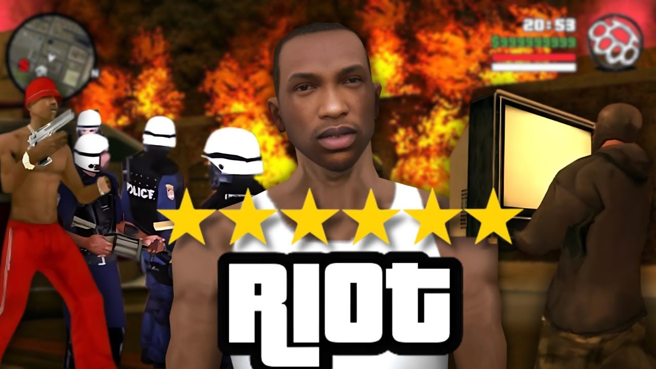 How Long Can I Survive RIOTS In GTA San Andreas? - YouTube