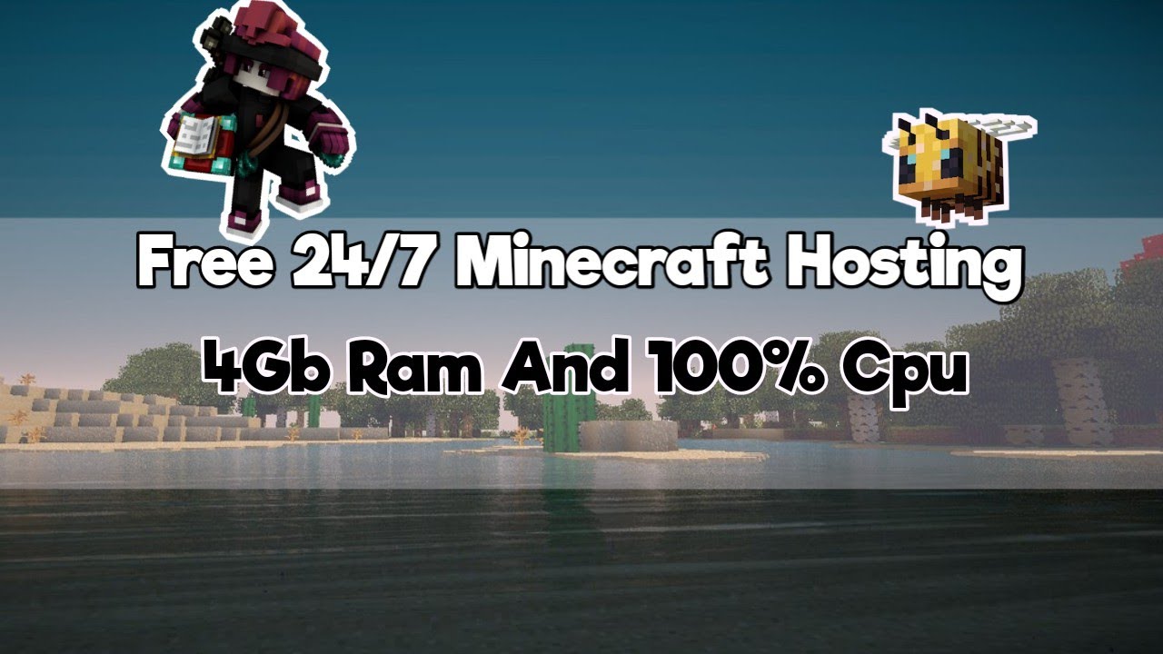 Free 24/7 Minecraft Hosting 4GB Ram 100 Cpu 4GB Storage