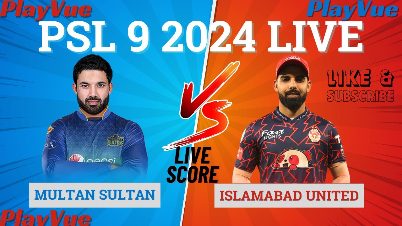 Live PSL 9 2024 Multan Sultan Vs Islamabad United | 2024 PSL9 2024
