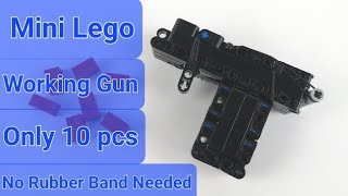 Lego Mini Gun Tutorial under 1 minute for beginners #lego #tutorial #video #videos #gun
