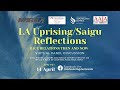 La uprising  saigu reflections race relations then and now  april 14th virtual panel