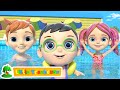 Swimming Song | Family at the Swimming Pool | Baby Swim Song | Nursery Rhymes by Little Treehouse