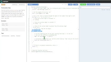 Permutation Step - Interview assessment Coderbyte - Code challenge - Solution Source Code Answers