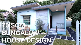 70 SQM BUNGALOW HOUSE DESIGN | Konsepto Designs