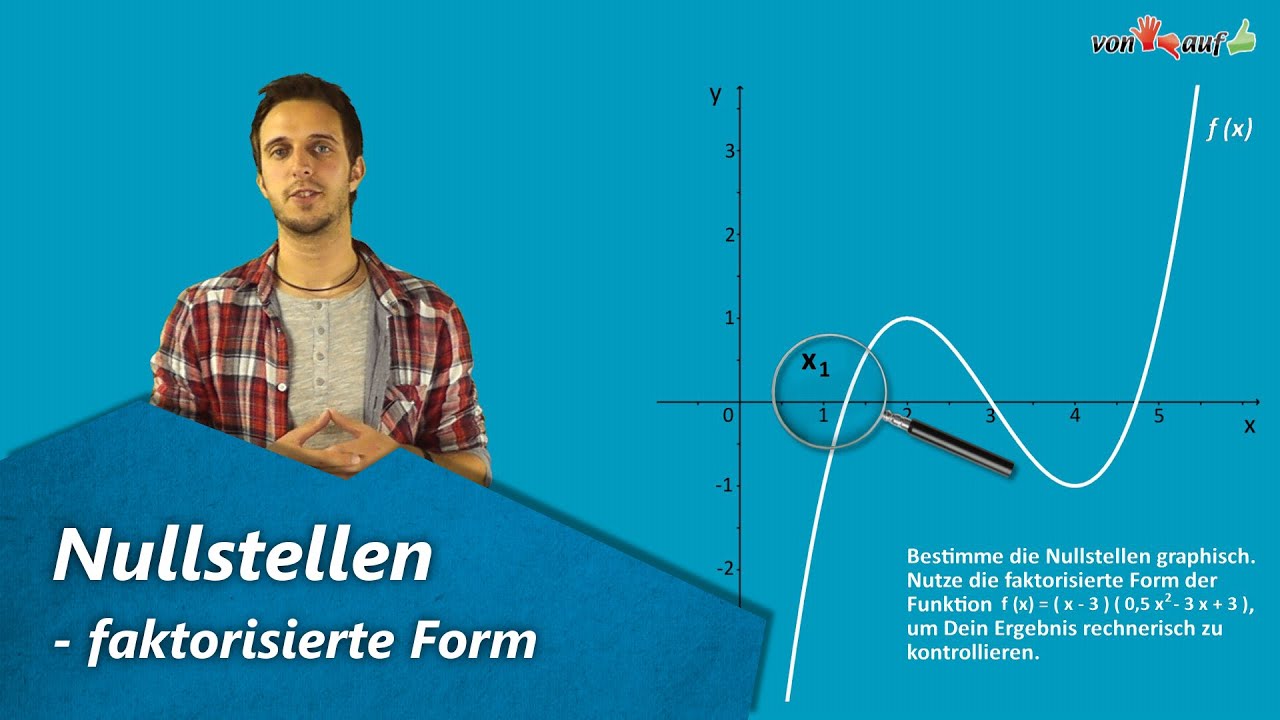 Nullstellen (faktorisierte Form) - graphisch ablesen und berechnen ...