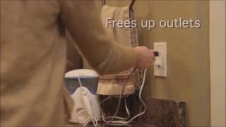 Smart Outlet-Cap Night Light, Free the Outlet yet Lighting Darkness