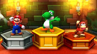 Mario Party Star Rush - MiniGames - Yoshi vs Diddy Kong vs Mario vs Wario (Master Cpu)