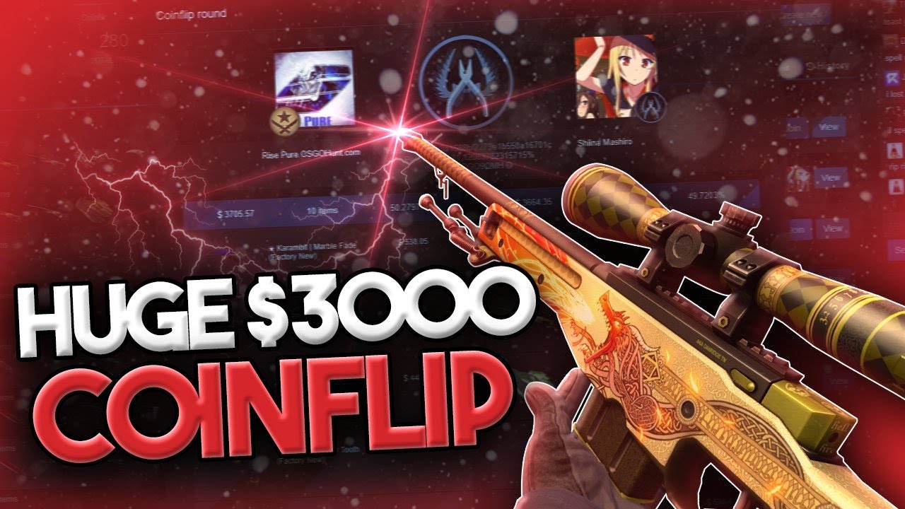 HUGE $3,000 COINFLIP!! / CSGOREAPER - YouTube