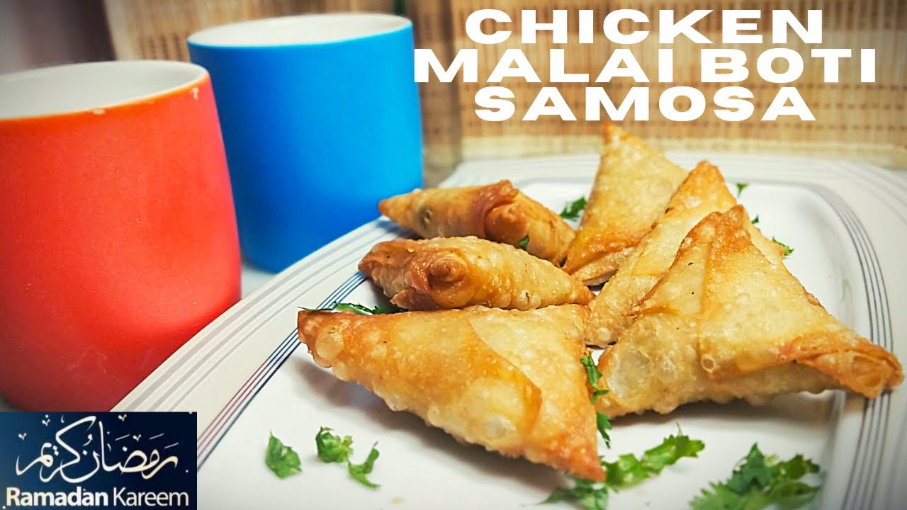 CHICKEN MALAI BOTI SAMOSA (چکن ملائی بوٹی سموسہ) II Humaira Ka Kitchen Pk II चिकन मलाई बोथी समोसा
