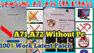 Samsung A71/A72 Frp Google Account Bypass Latest Without Pc || Samsung A71/A72 Frp Bypass Android 11
