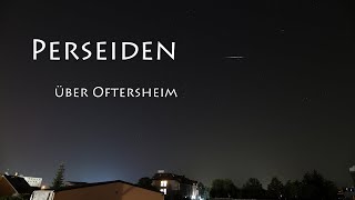 Perseiden Und Starlink Satelliten Über Oftersheim