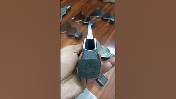 Half Forging Half Polish Axe 🔥  #axeforge #forging #powerhammer #forgedinfire #blacksmithing #fire