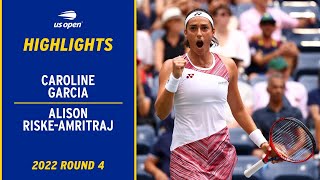 Caroline Garcia vs. Alison Riske-Amritraj Highlights | 2022 US Open Round 4 Content