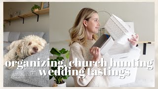 VLOG: Organizing my Home, Church Hunting ALONE, Wedding Tastings + A GIVEAWAY