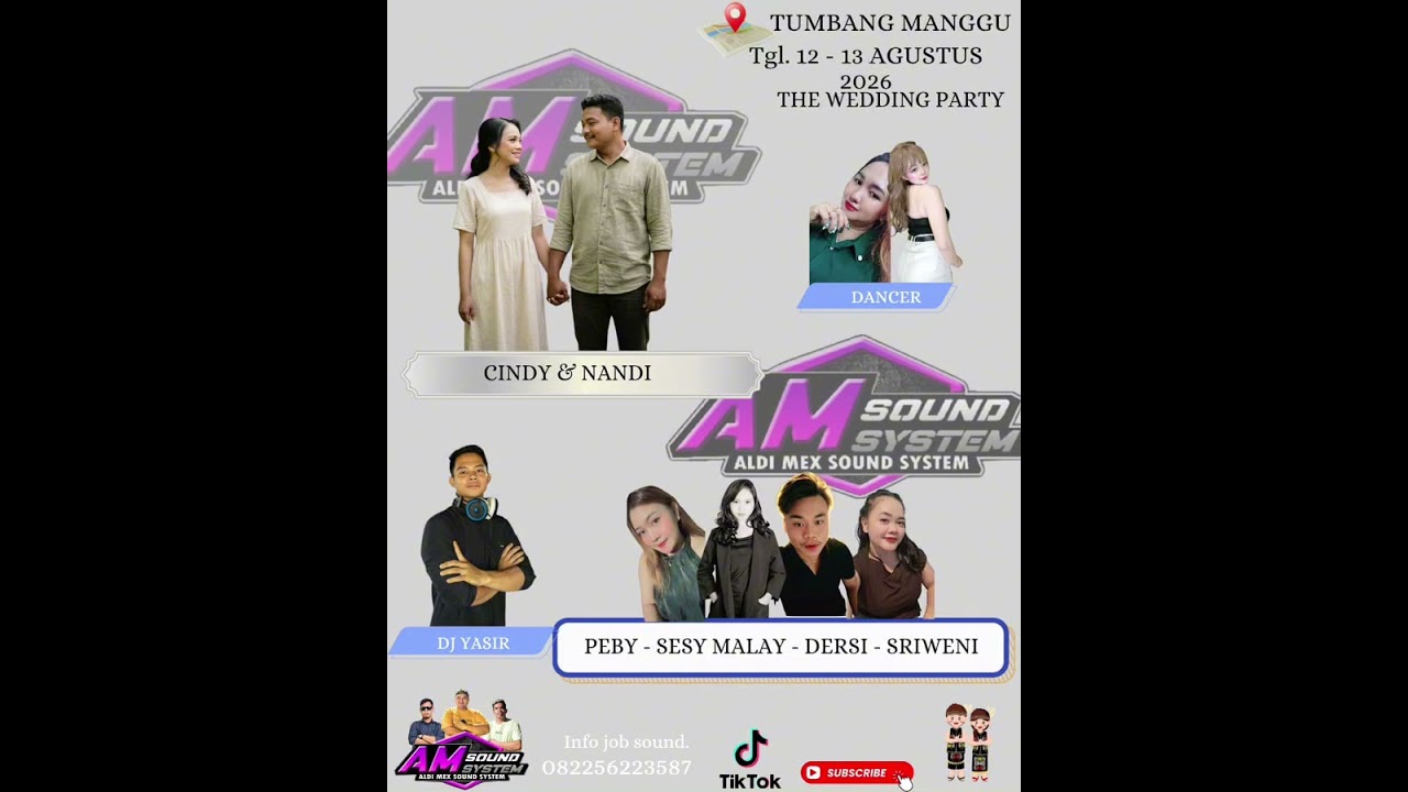 DJ YASIR - wedding party Cindy \u0026 Nandi [Tumbang Manggu]
