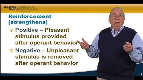 Psychology as a Science | 6   2   Lecture Video 4 2 Operant Conditioning