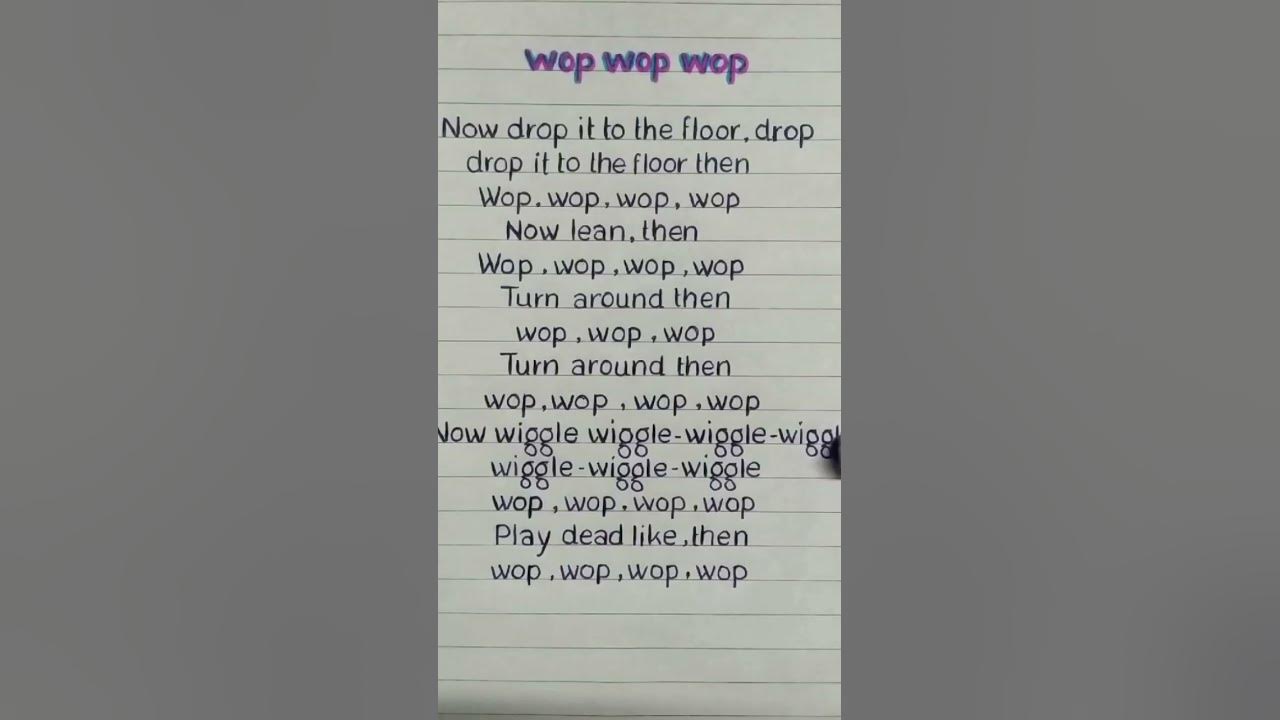 WOP WOP WOP J Dash Lyrics lyrics tiktok shorts shortsfeed 