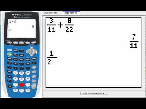 Fractions on a TI-83/84