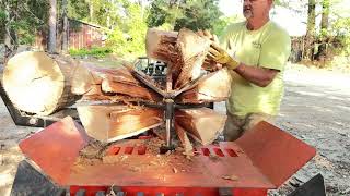 A Little Bit Everyday Goes a Long way #getsplitdone #splitting #firewood @WolfeRidge