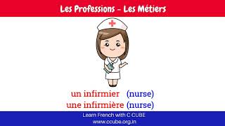 Profession in French with Masculine and Feminine - Job Professions Occupations in French