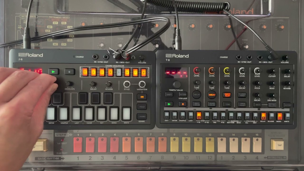 Roland AIRA Compact T-8 + J-6 : First Jam - YouTube