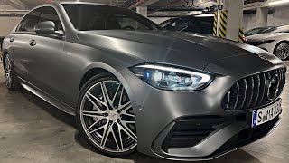 NEW 2022 Mercedes C43 AMG +SOUND! 4 Cylinder instead of V6? Interior Exterior Review