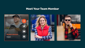 UI/UX Design Team Card with HTML CSS | HTML CSS Team Card @raselcoder