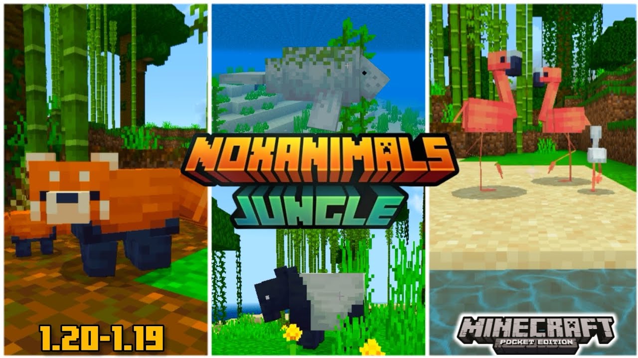 🦩NEW ANIMALS ADDON | for Minecraft PE 1.20 - 1.19 #addons - YouTube