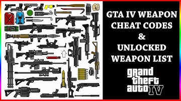 GTA 4 Weapons Cheats and Weapon List in 120 Seconds