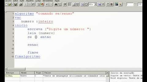Se Senão - Algoritmo