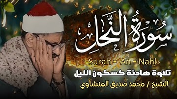 كأنه يبحر في بحر من الخشوع والسكينة سورة النحل كاملة الشيخ محمد صديق المنشاوي 🎧