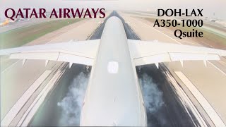 Qatar Airways A350-1000 DOH-LAX Qsuite