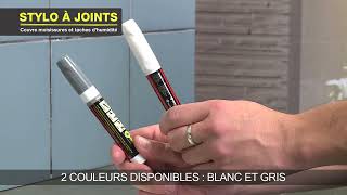 Stylo blanc spécial rénovation des joints d'étanchéité 