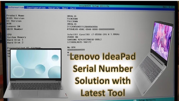 Update Lenovo Serial Number And Model 2024