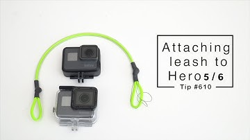 GoPro Hero7 Hero6 Hero5: Attaching safety leash - GoPro Tip #610 | MicBergsma