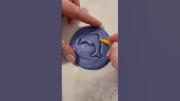 Squid Game Dolphin 🐬  Dalgona Cookie made out of Blue Polymer clay  #shorts #squidgame #dalgona