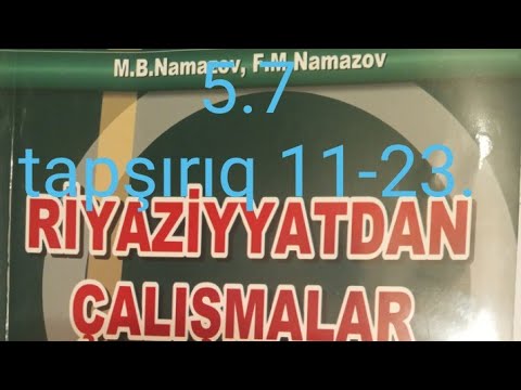 iki dəyişənli xətti tənlik və onun qrafiki.11-23.namazov çalışmalar 7 ci sinif