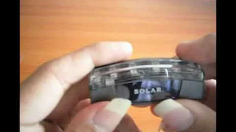 lightake:Solar Power 6 LED Sensor Flash Light Car Alarm