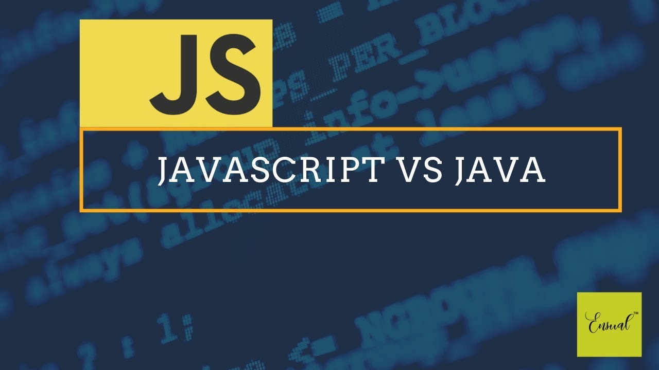 2. JavaScript VS Java - YouTube