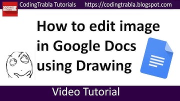How to edit image in Google Docs using Drawing byAO
