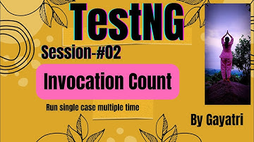 #easycodewithGayatri|Run a Test multiple times using TestNG|invocation count testng#subscribe